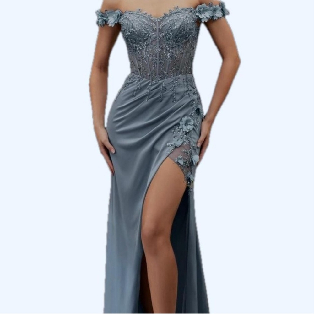 Satin formal dress